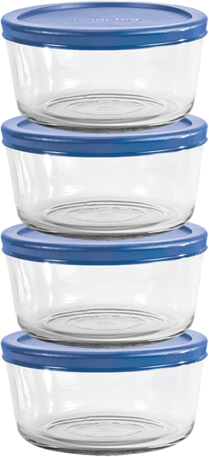Meal Prep Oven Safe Containers - Glass Food Storage Containers with Lids,