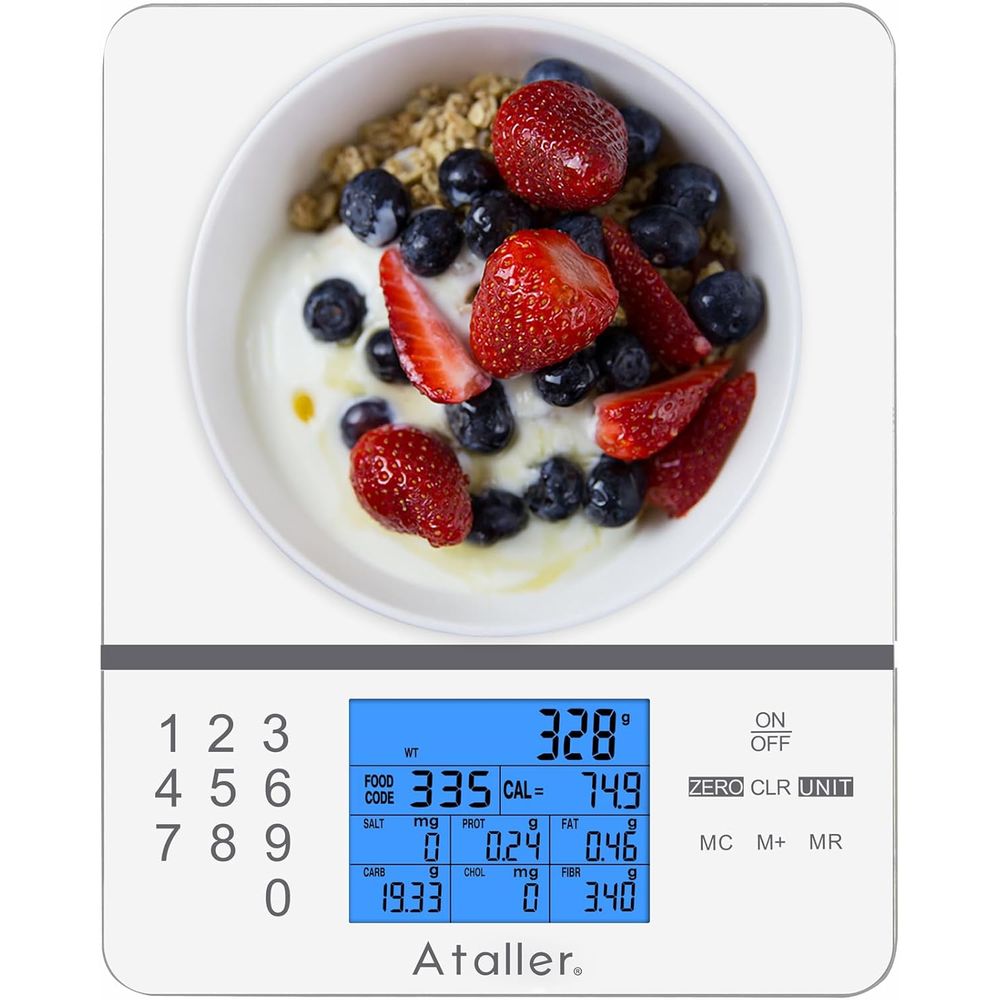 Meal Prep Weight Loss - Nutritional Calculator Digital Kitchen Scale for