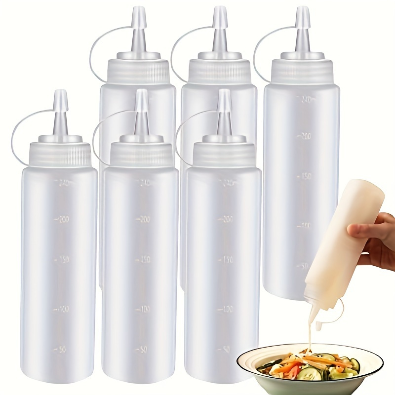 Sauce Squeeze Bottle - 3pcs Condiment Squeeze Bottle, Container Dispenser