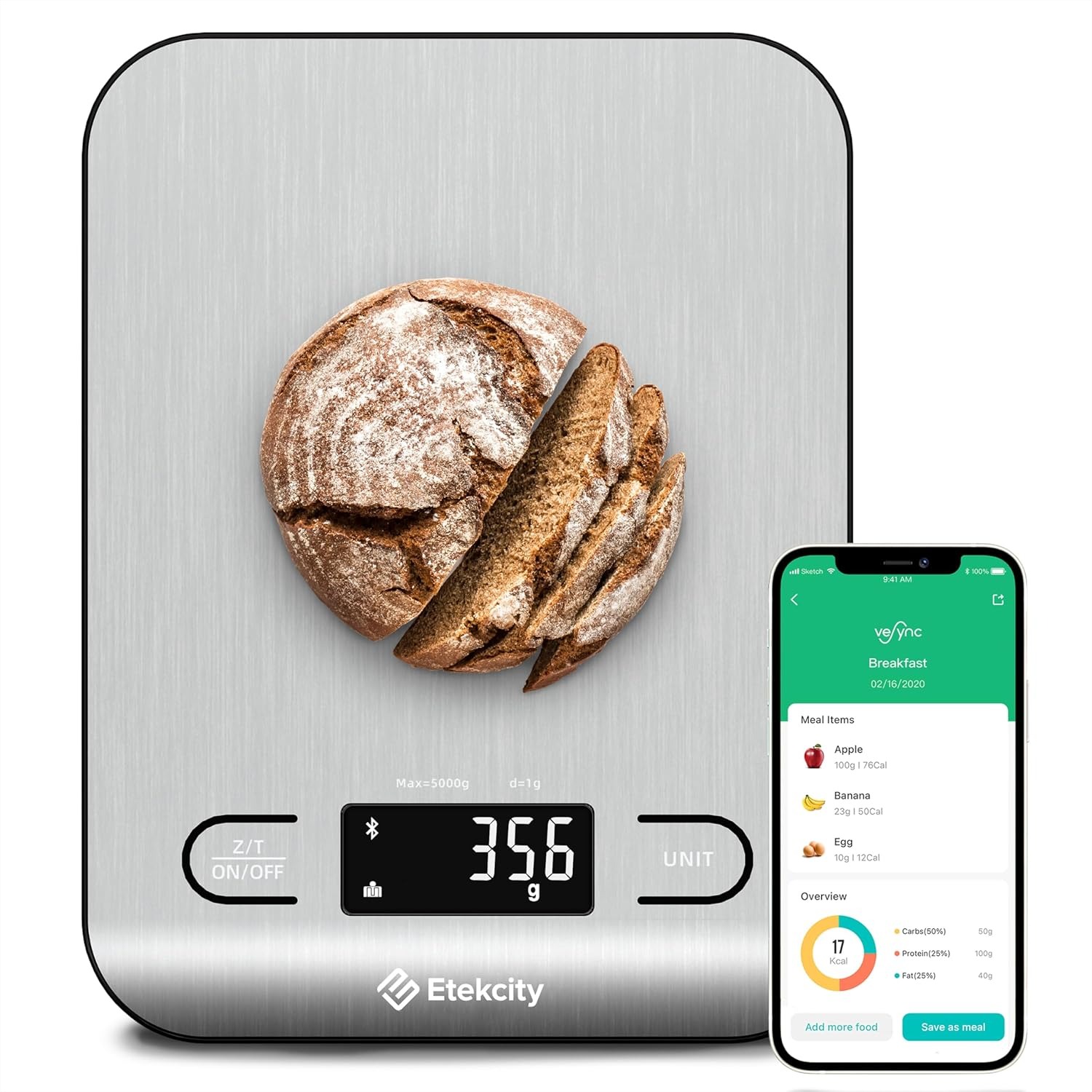 Meal Prep Weight Loss - Food Nutrition Kitchen Scale Digital Grams