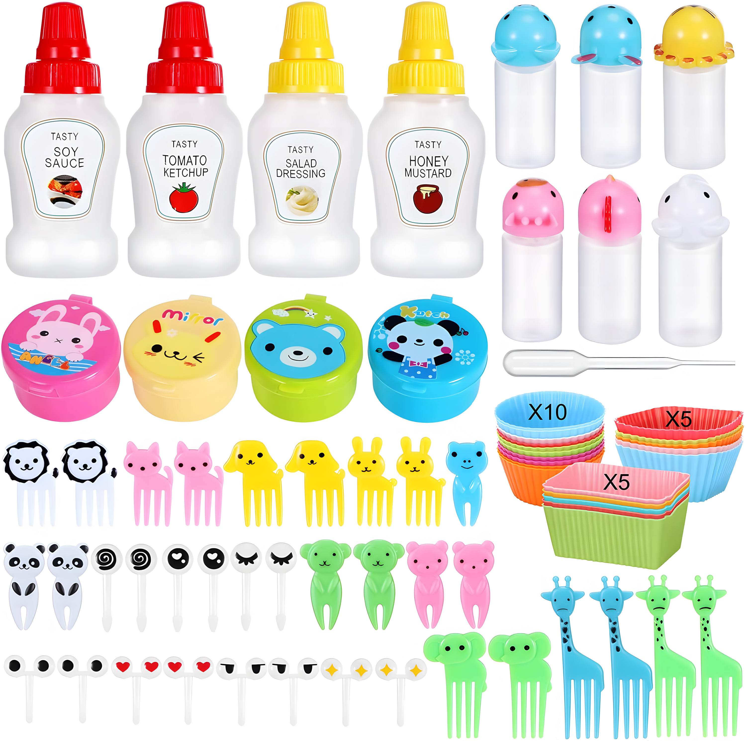 Sauce Squeeze Bottle - Kids Bento Lunch Box Accessories With