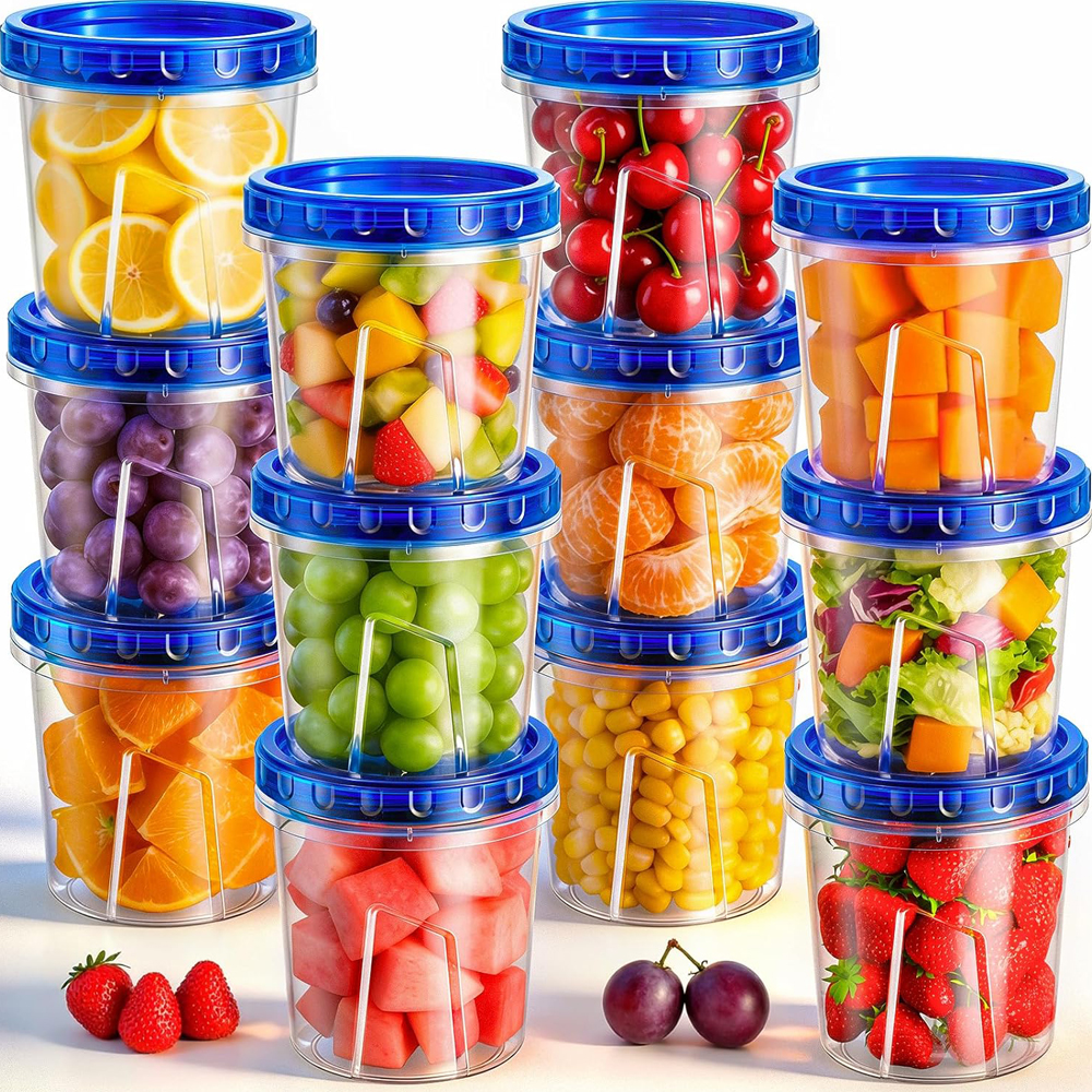 Meal Prep Usa - Freezer Storage Containers Airtight Plastic Food