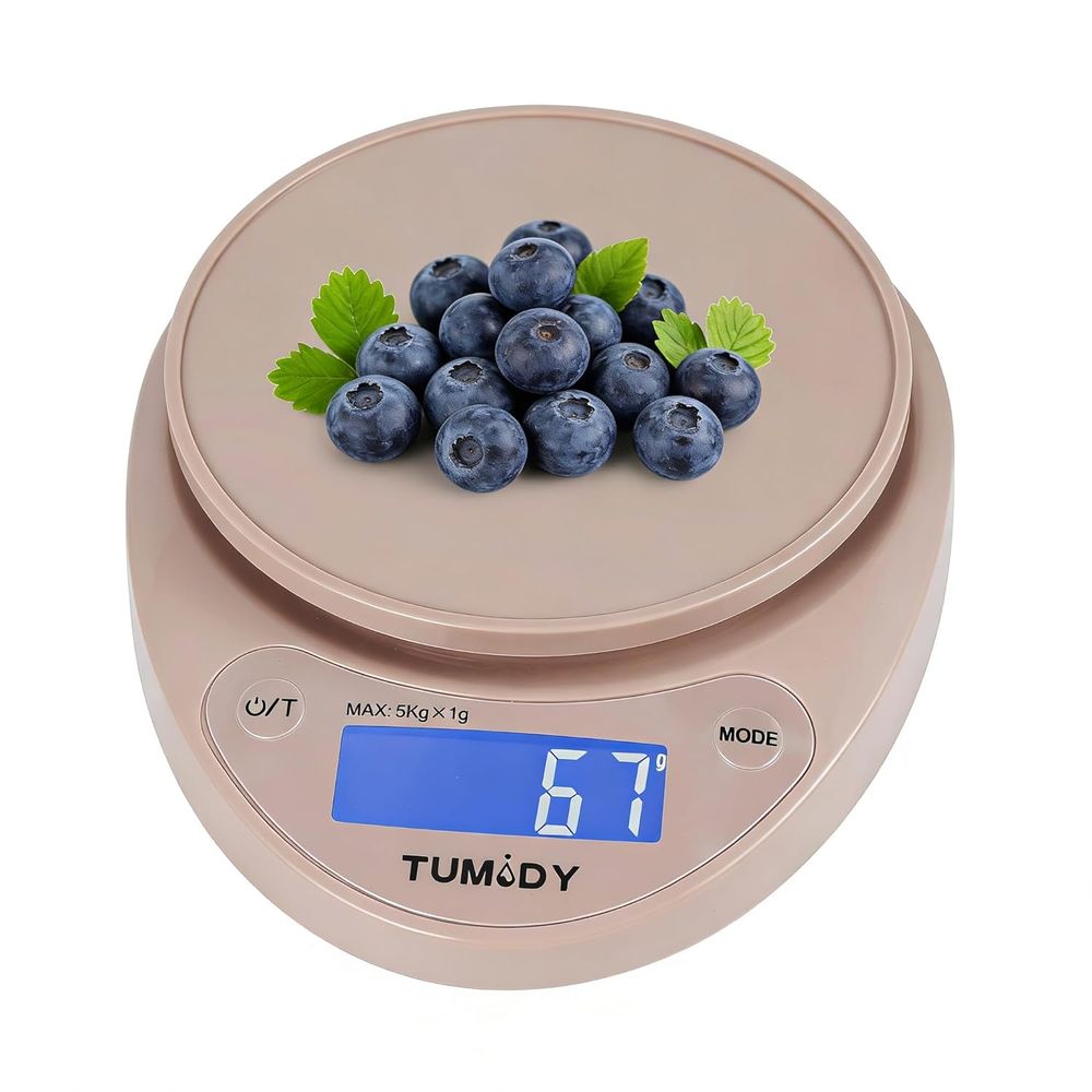 Meal Prep Weight Loss - Compact Digital Kitchen Scale - 11lb/5kg