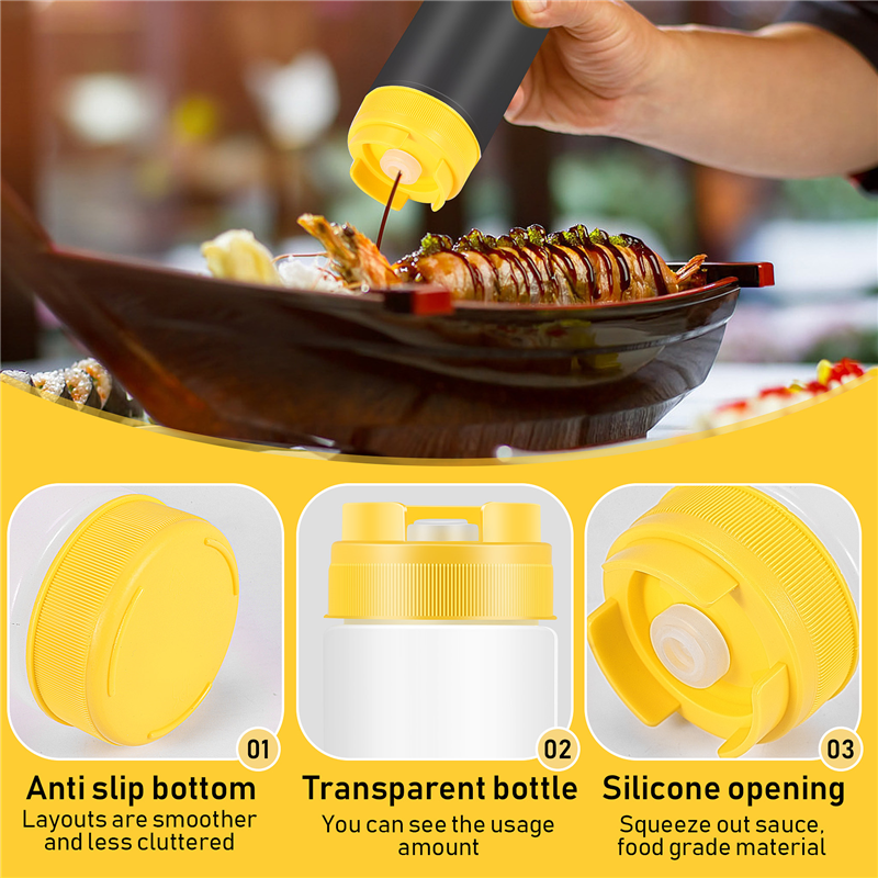 Sauce Squeeze Bottle - 【HOT】Inverted Plastic Squeeze Bottles 16Oz Refillable