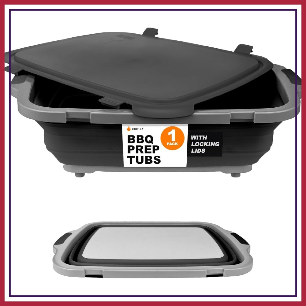 Meal Prep Usa - Collapsible BBQ Prep Tub XL -