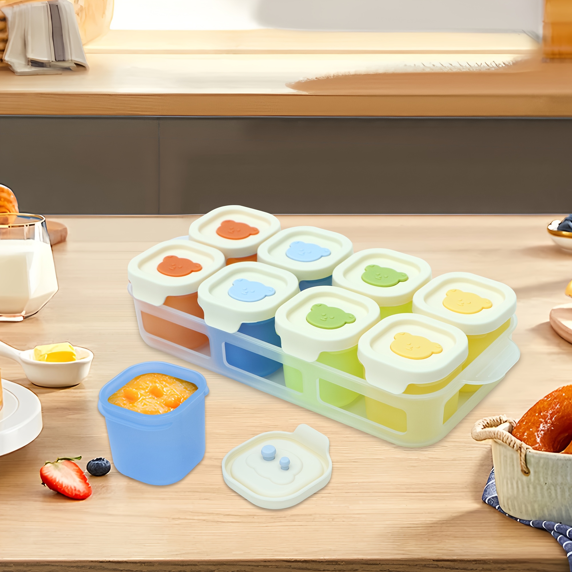 9pcs Silicone Food Storage Con - Meal Prep Healthy Recipes recension och pris