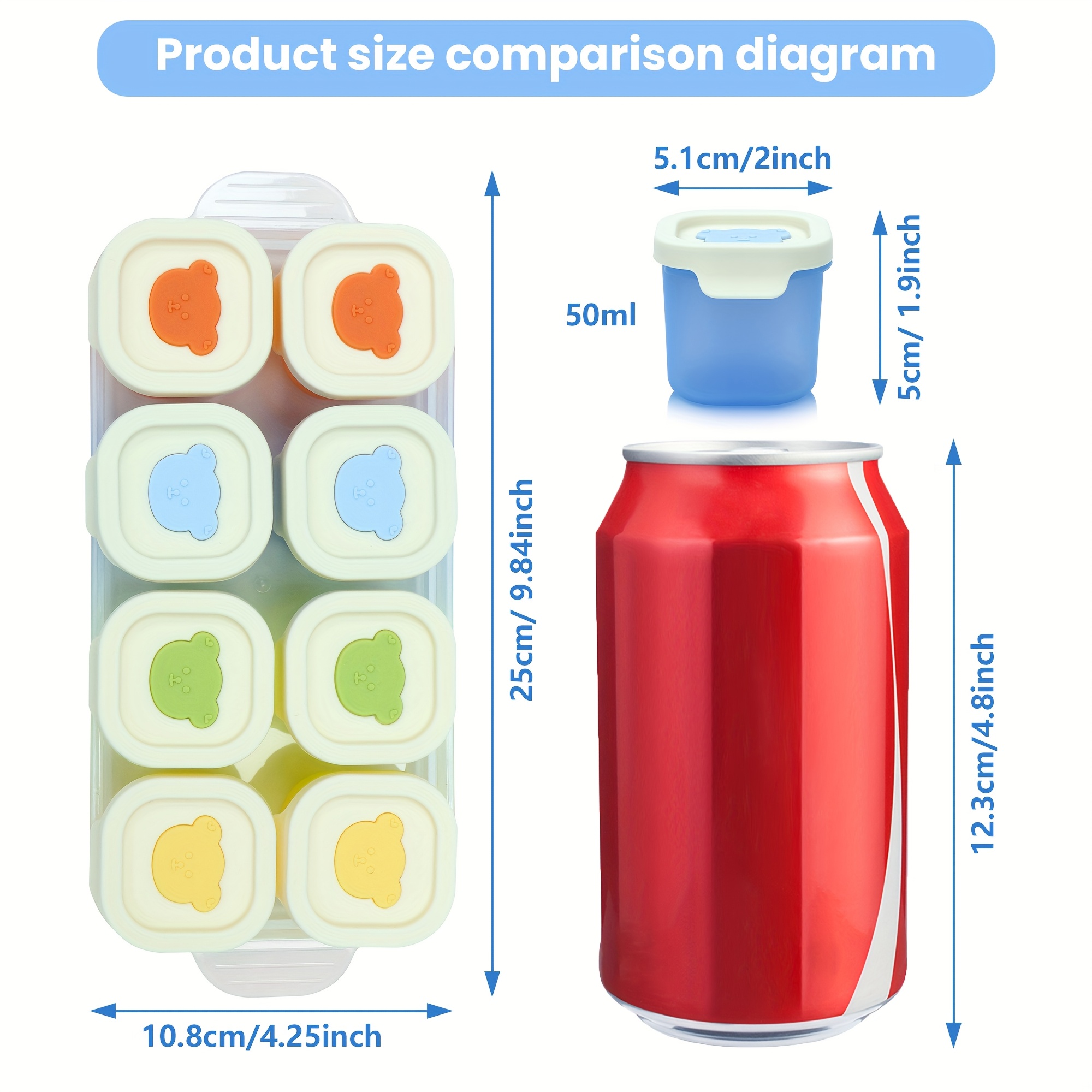 9pcs Silicone Food Storage Con - Meal Prep Healthy Recipes recension och pris