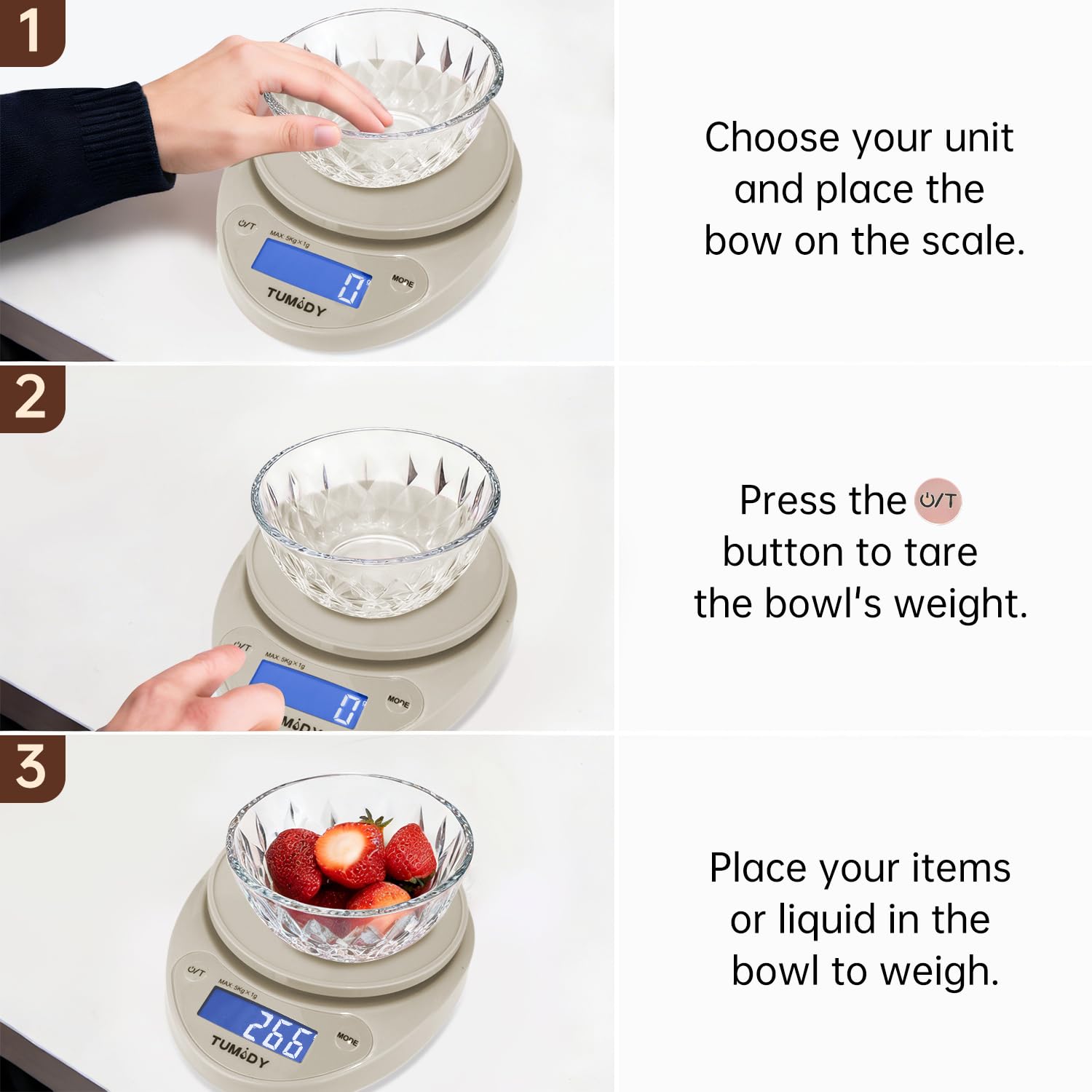Small Digital Kitchen Scale Fo - Meal Prep Weight Loss recension och pris