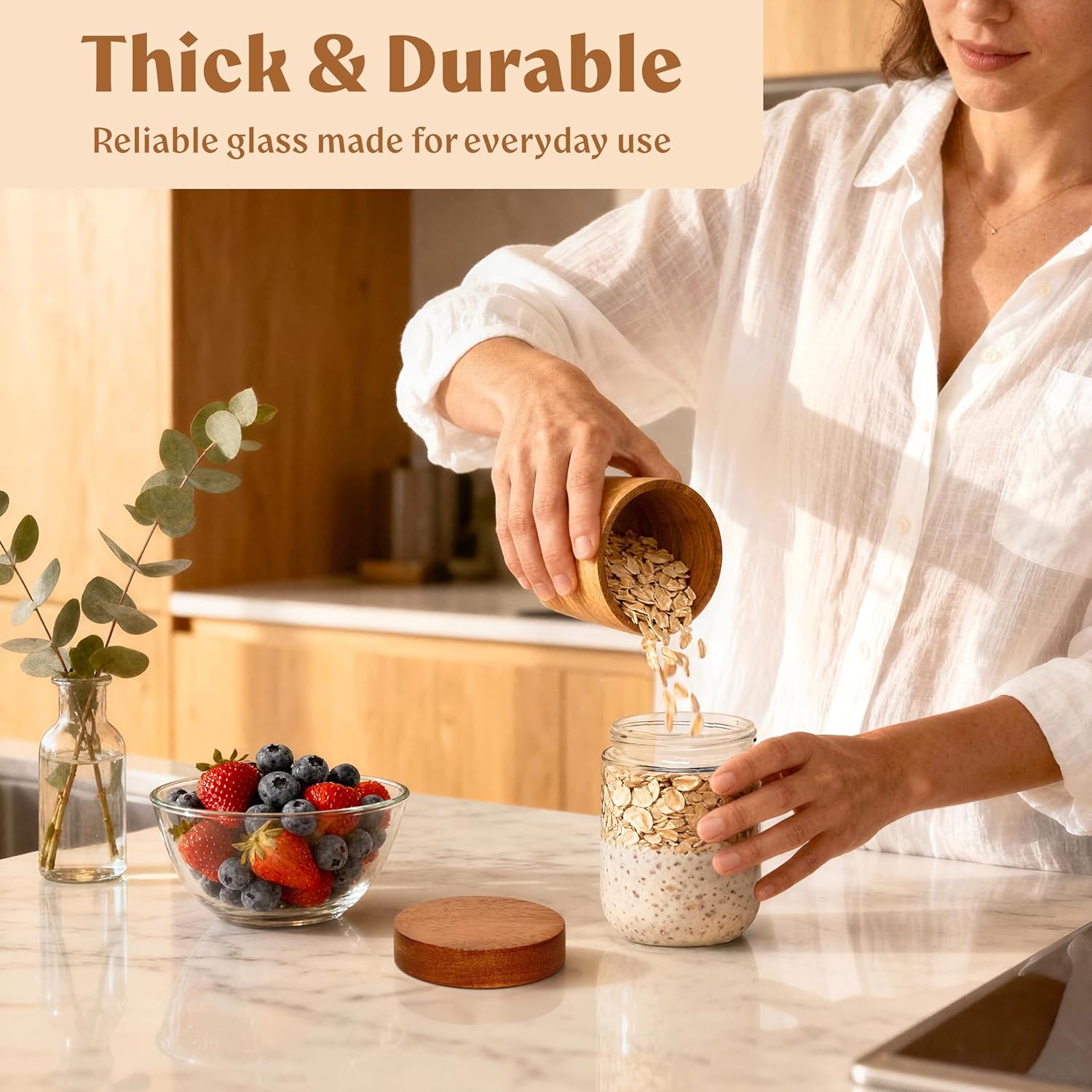 Overnight Oats Containers with - Meal Prep Usa recension och pris
