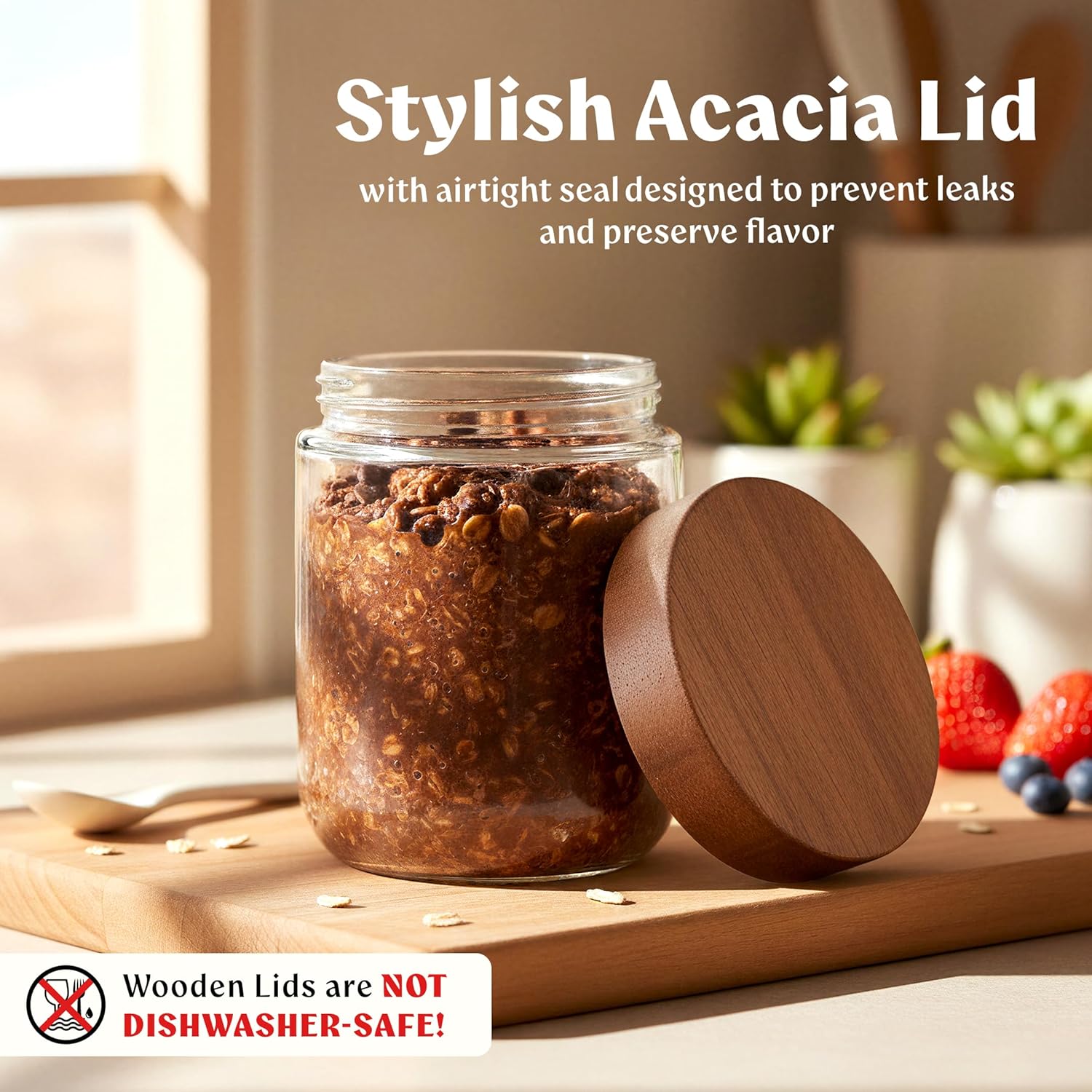 Overnight Oats Containers with - Meal Prep Usa recension och pris