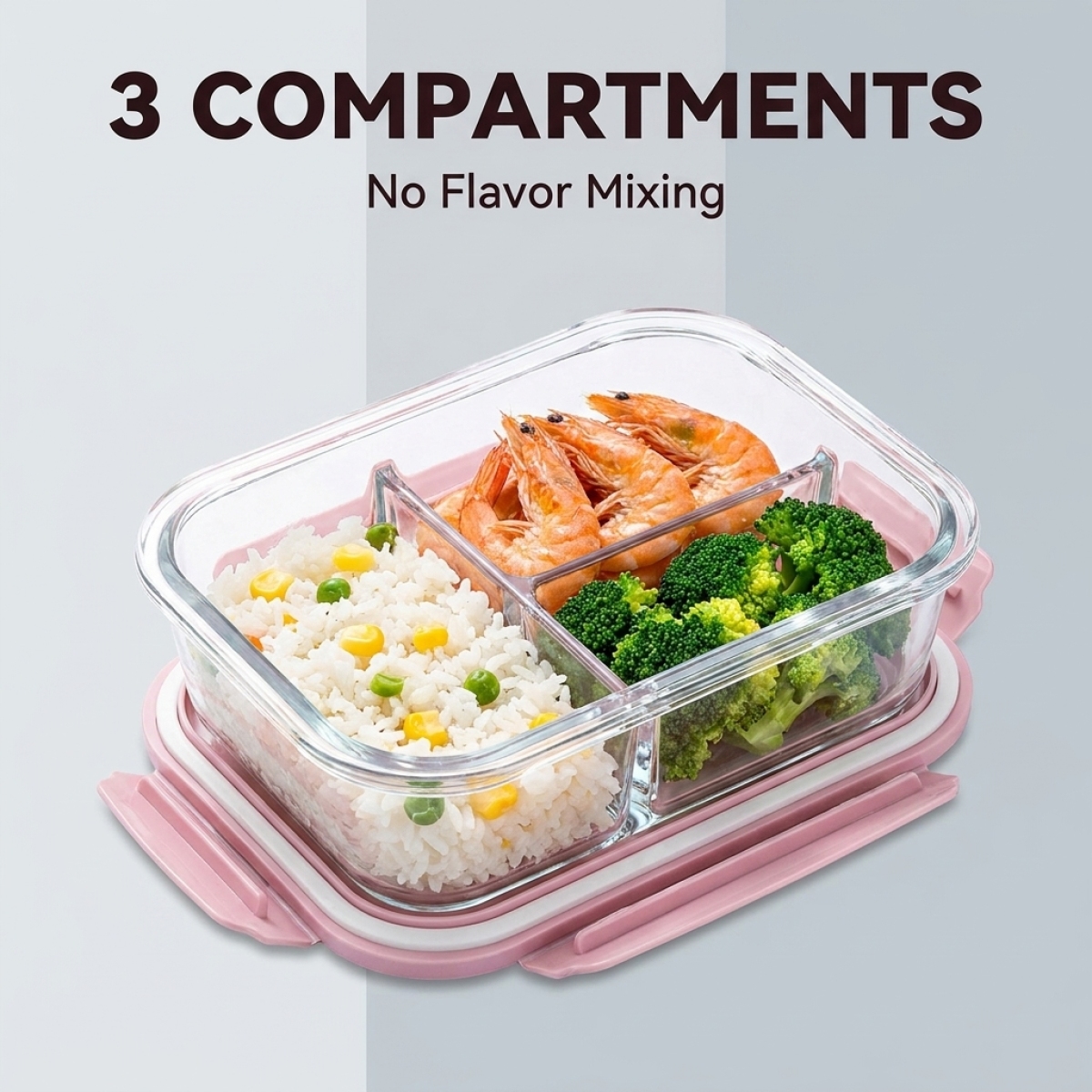Cute Pink Glass Meal Prep Cont - Meal Prep Oven Safe Containers recension och pris