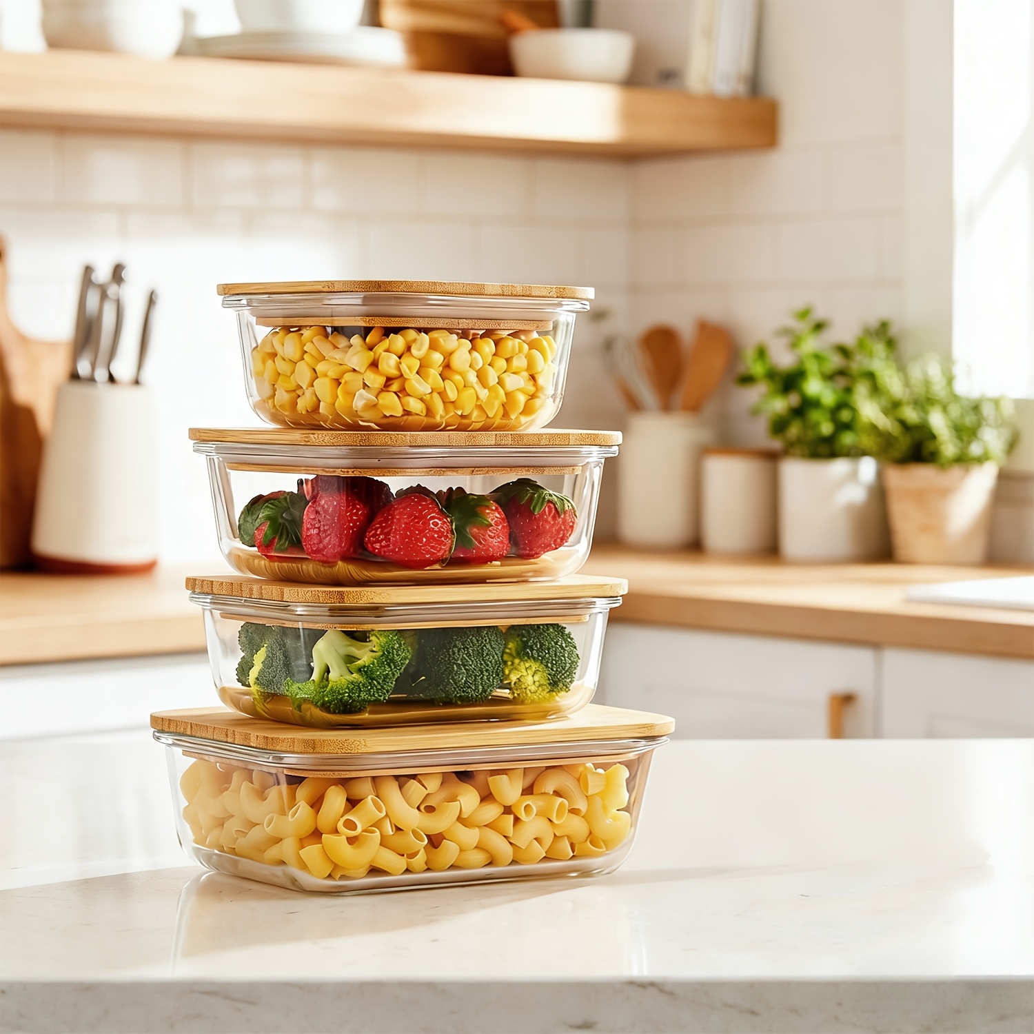 8pcs(4pcs Containers And 4pcs  - Meal Prep Oven Safe Containers recension och pris