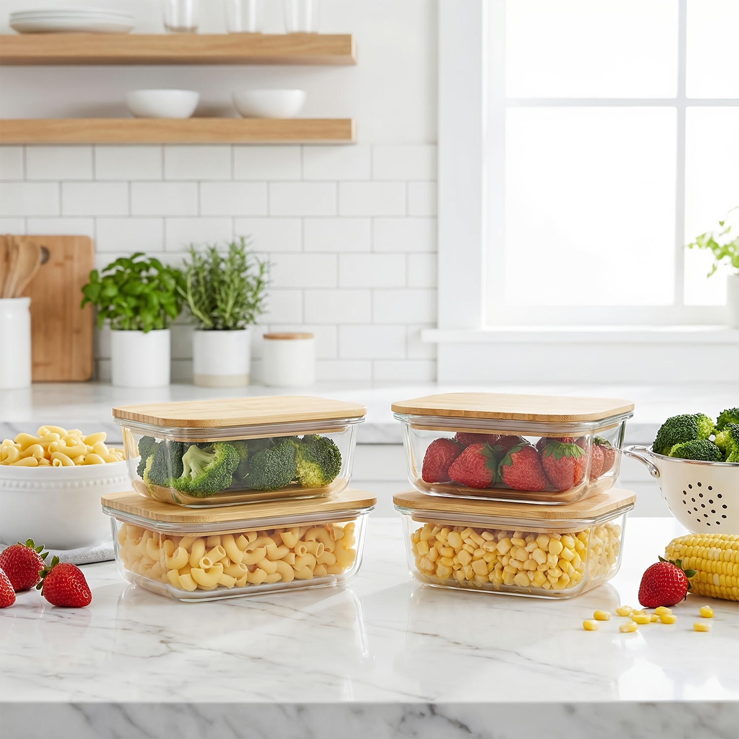 8pcs(4pcs Containers And 4pcs  - Meal Prep Oven Safe Containers recension och pris