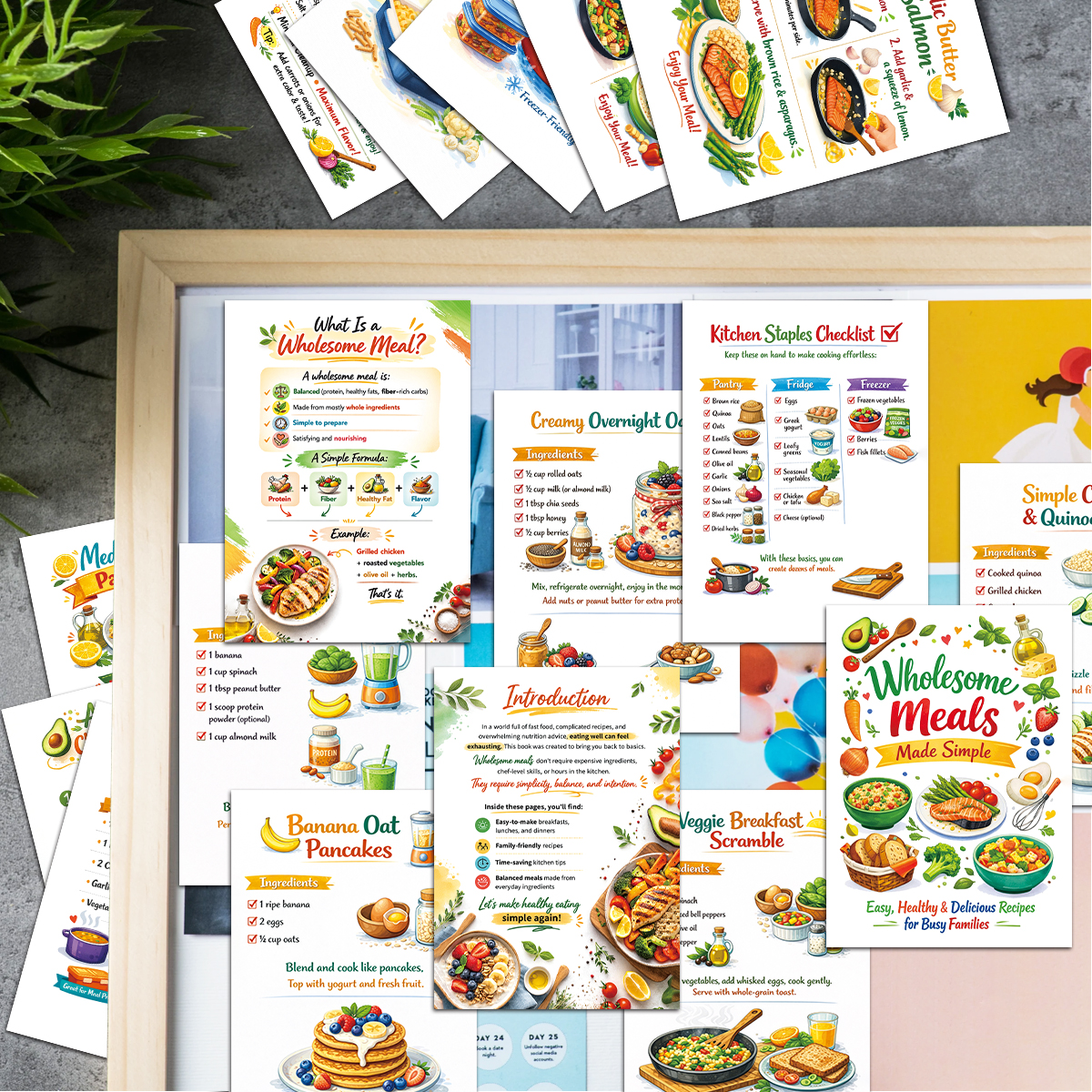 30pcs Wholesome Meals Recipe C - Meal Prep Healthy Recipes recension och pris