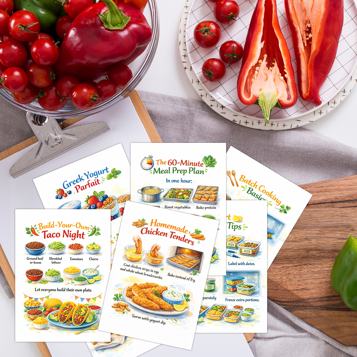 30pcs Wholesome Meals Recipe C - Meal Prep Healthy Recipes recension och pris