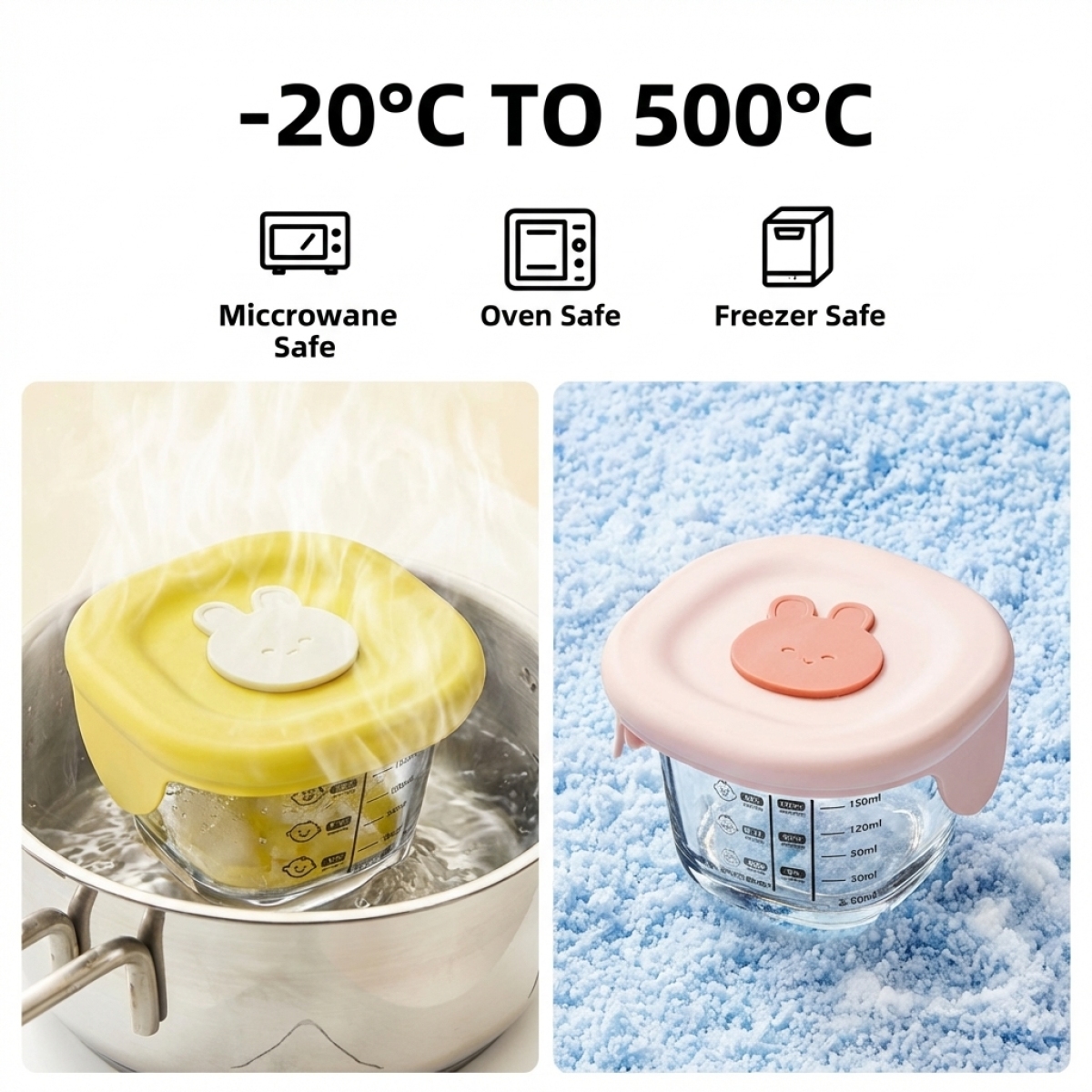High Borosilicate Glass Food C - Meal Prep Oven Safe Containers recension och pris