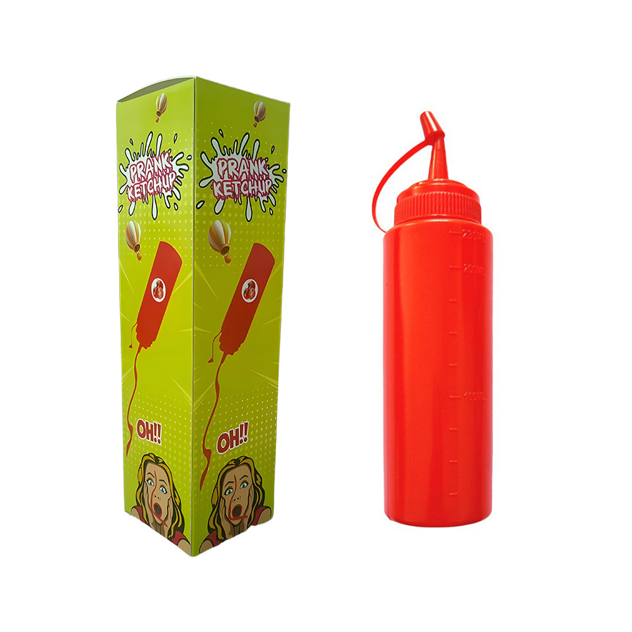 Fake Ketchup Bottle Prank Joke - Sauce Squeeze Bottle recension och pris