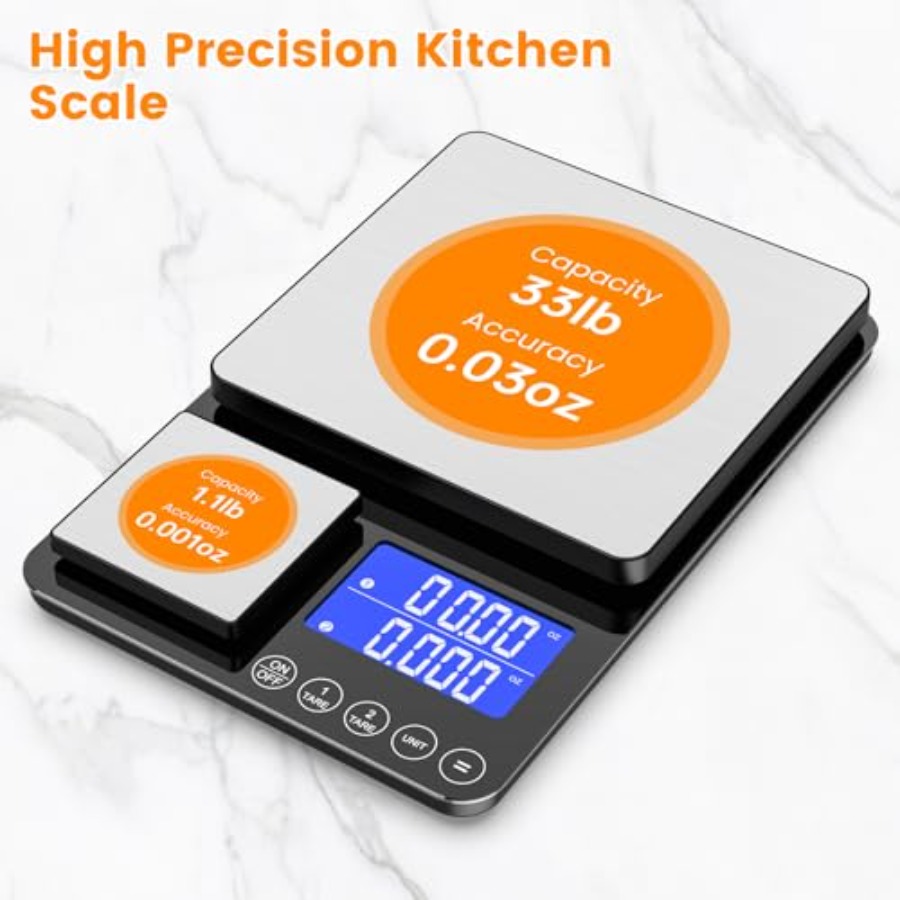 0.001oz/33lb Kitchen Scale, Du - Meal Prep Weight Loss recension och pris