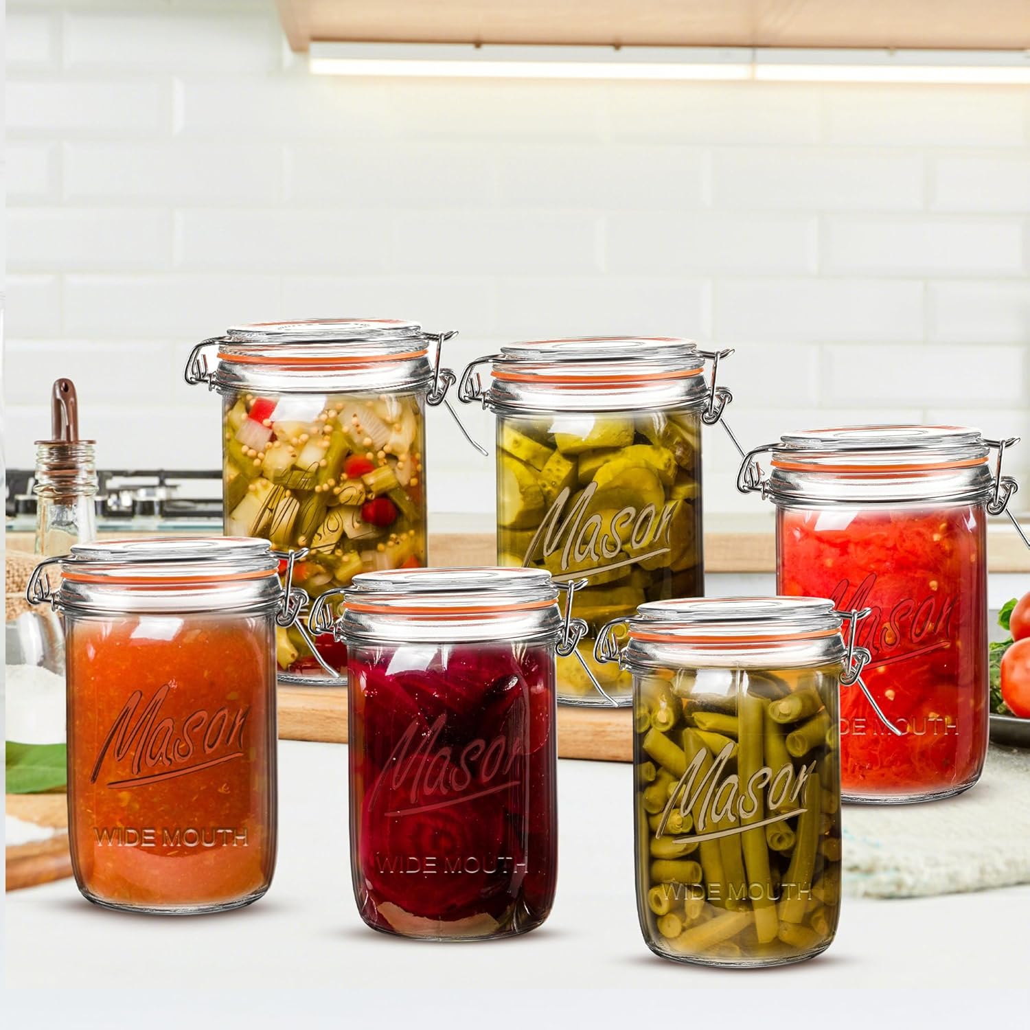 24oz Wide Mouth    Jars – 6 Pa - Meal Prep Usa recension och pris