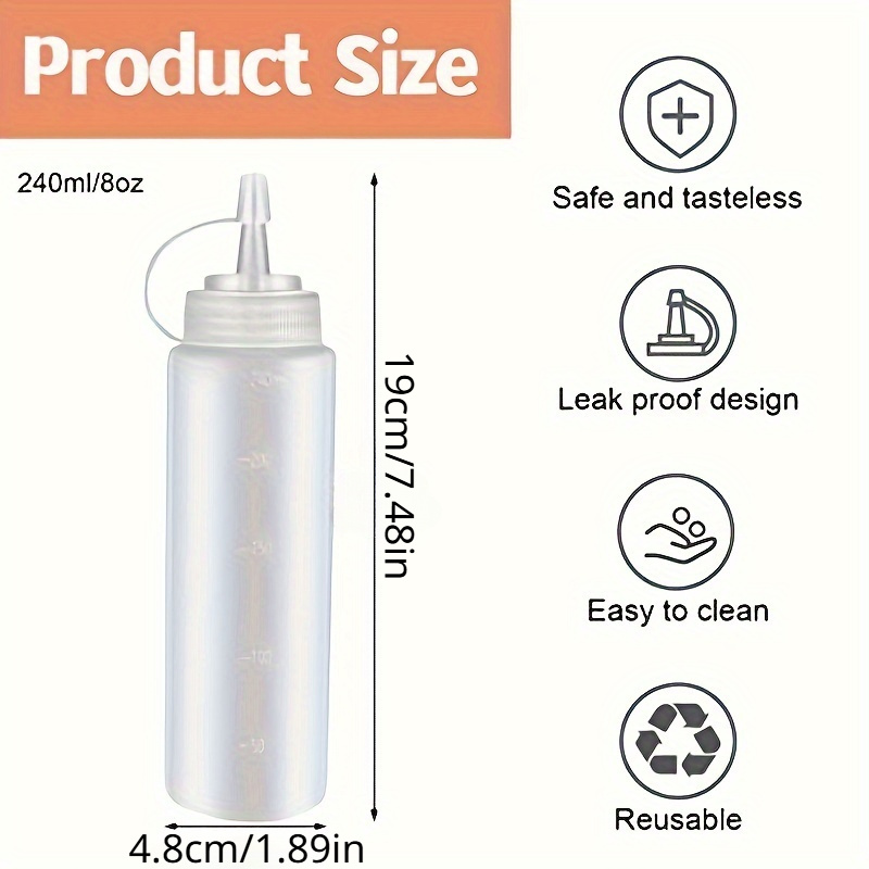 3pcs  Condiment Squeeze Bottle - Sauce Squeeze Bottle recension och pris