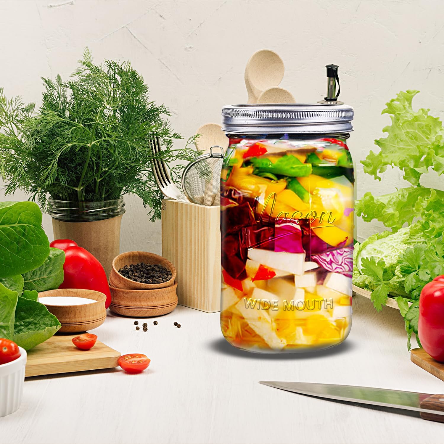 Jars 32 oz,12 Pack Quart Wide  - Meal Prep Usa recension och pris