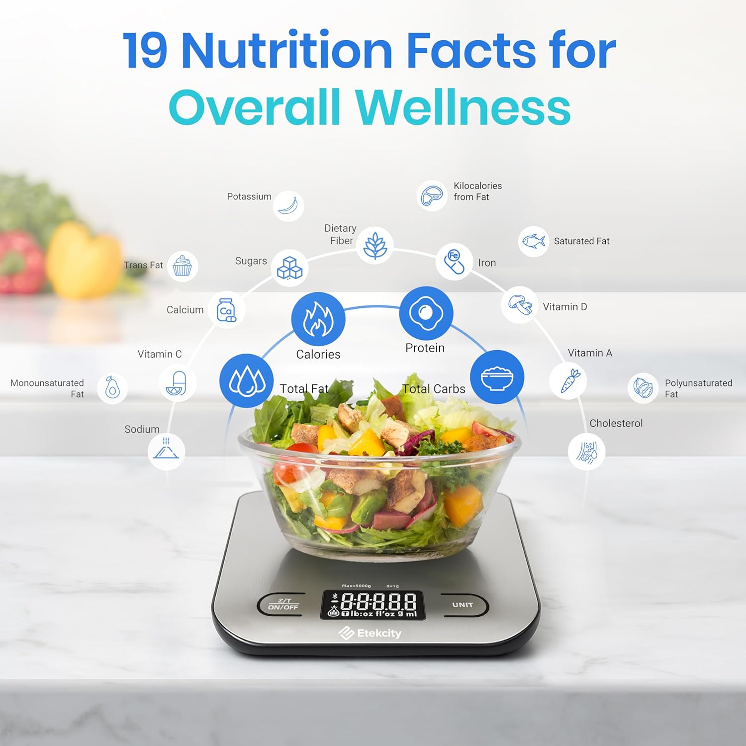 Food Nutrition Kitchen Scale D - Meal Prep Weight Loss recension och pris