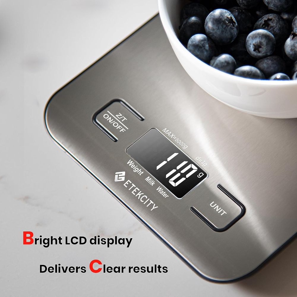 Digital Kitchen Scale with LCD - Meal Prep Weight Loss recension och pris