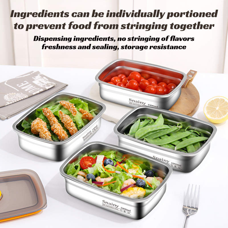 Premium Stainless Steel Food G - Meal Prep Oven Safe Containers recension och pris