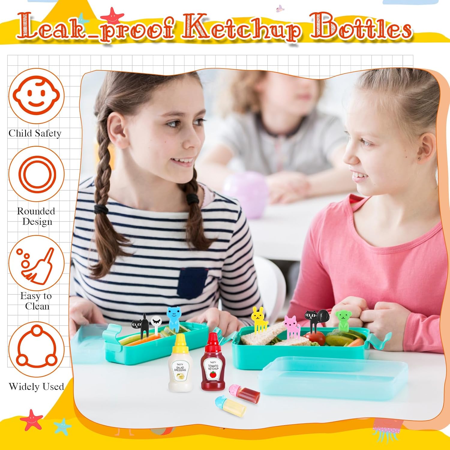 Kids Bento Lunch Box Accessori - Sauce Squeeze Bottle recension och pris