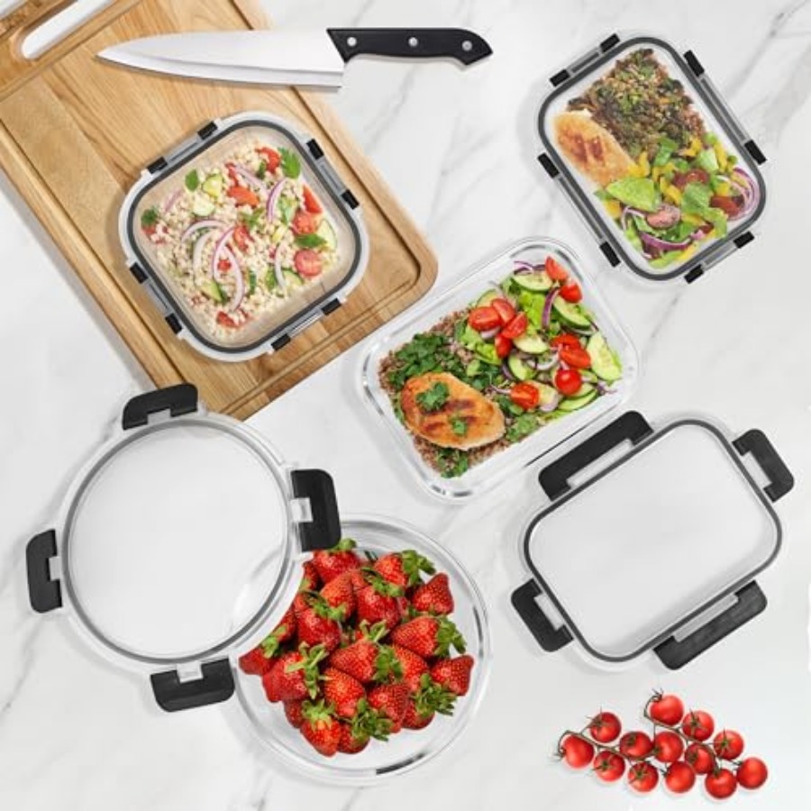 16pc Glass Meal Prep Container - Meal Prep Oven Safe Containers recension och pris