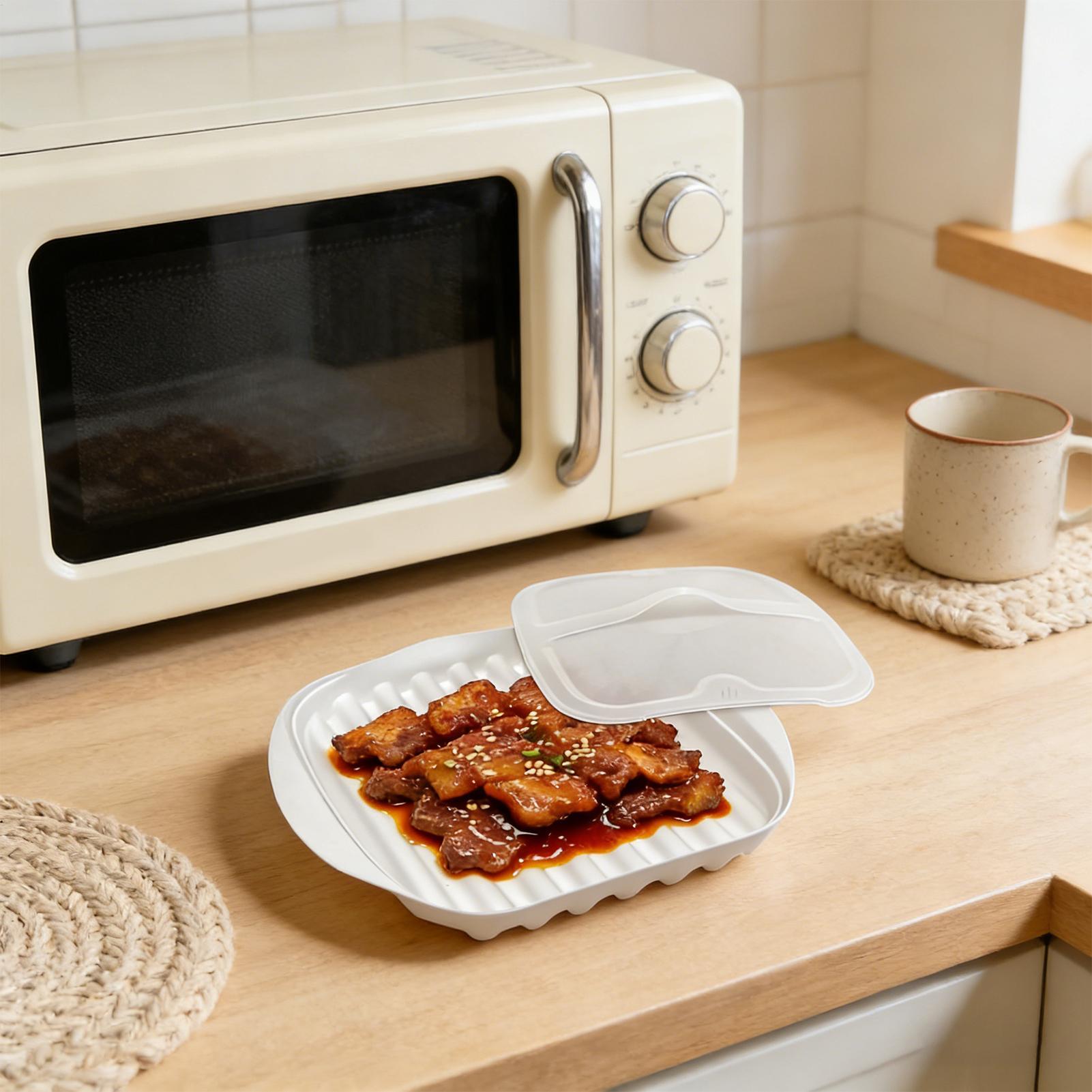 Non-Stick Microwave Bacon Tray - Meal Prep Hot Dogs recension och pris