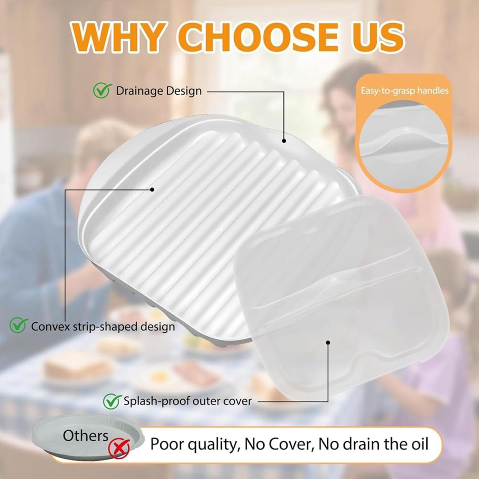 Non-Stick Microwave Bacon Tray - Meal Prep Hot Dogs recension och pris