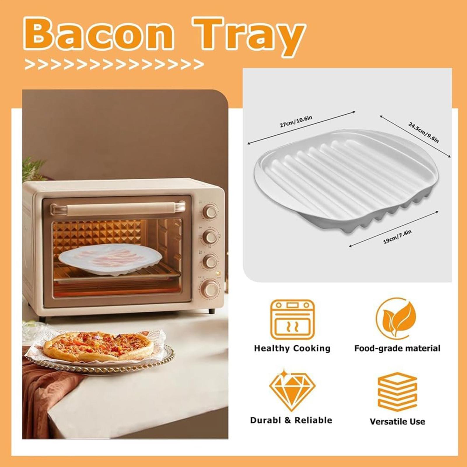 Non-Stick Microwave Bacon Tray - Meal Prep Hot Dogs recension och pris