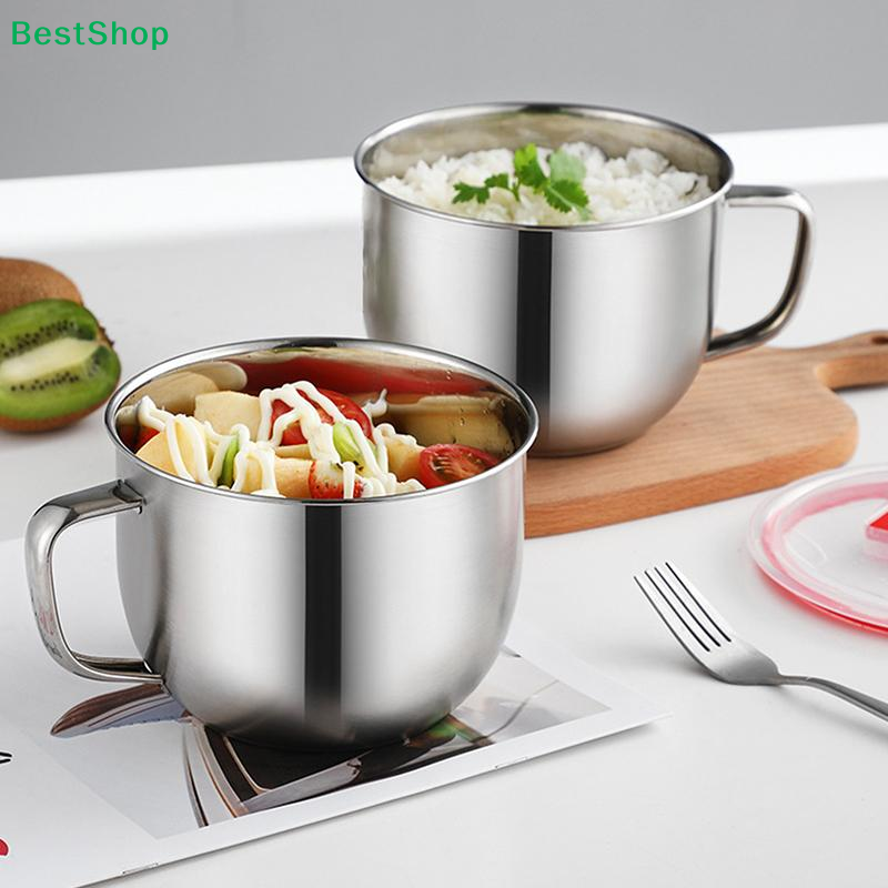 ♤Stainless Steel Soup Bowl wit - Meal Prep Noodles recension och pris
