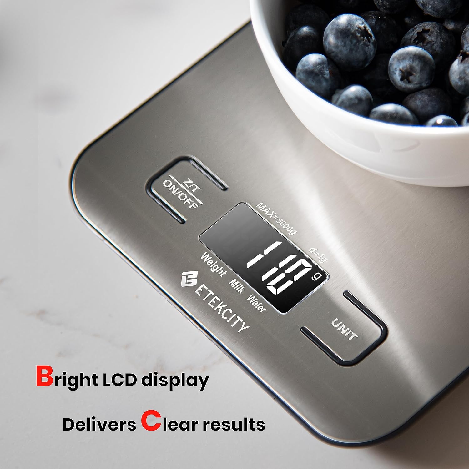 Digital Kitchen Scale for Weig - Meal Prep Weight Loss recension och pris
