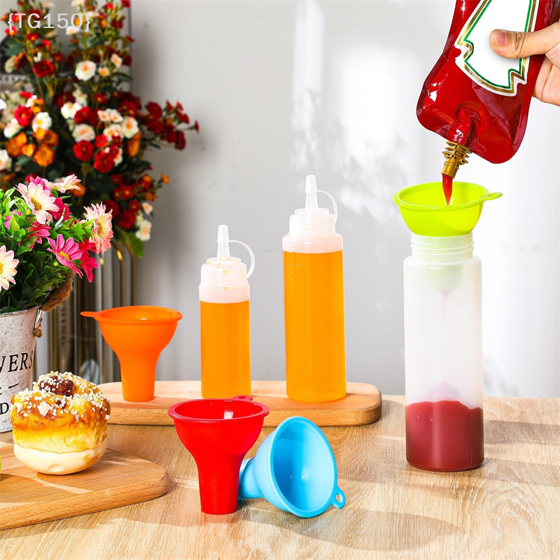 【TG150】4 Pieces Wide Mouth Fun - Sauce Squeeze Bottle recension och pris