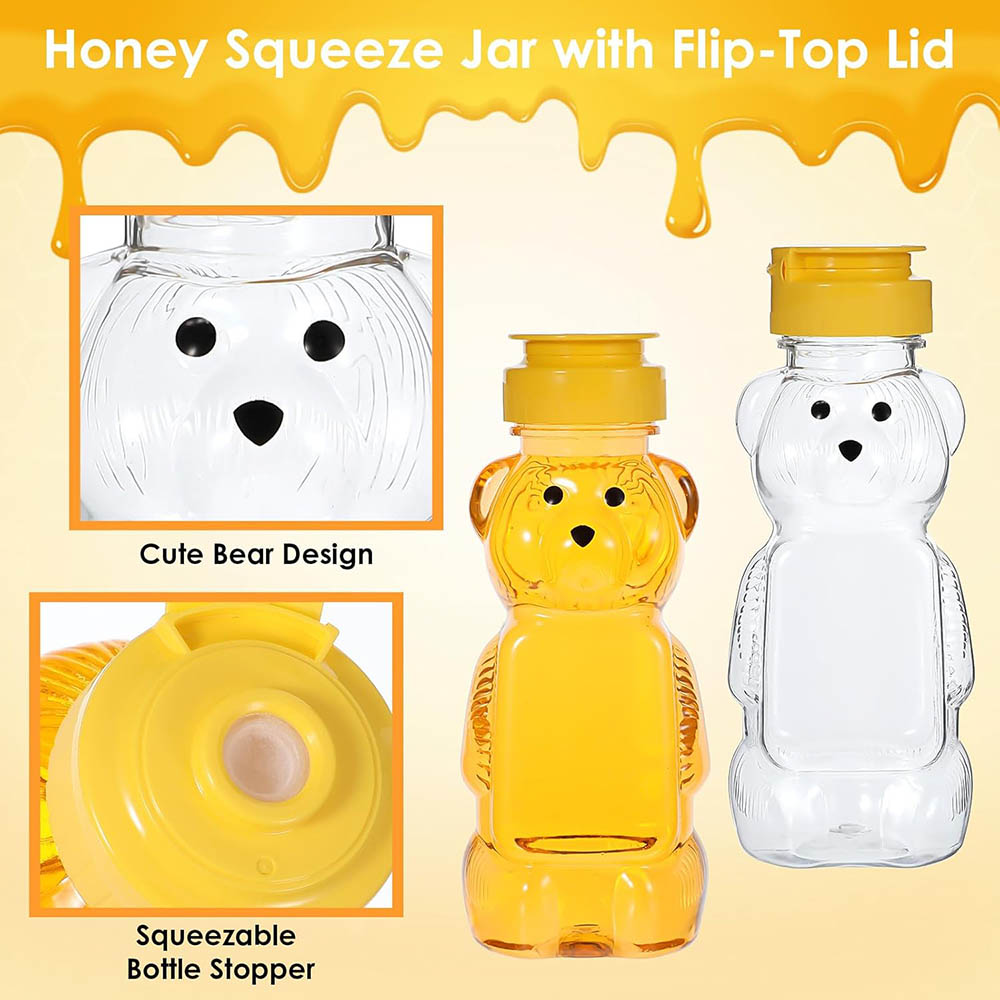 2Pcs Honey Bear Bottle Plastic - Sauce Squeeze Bottle recension och pris