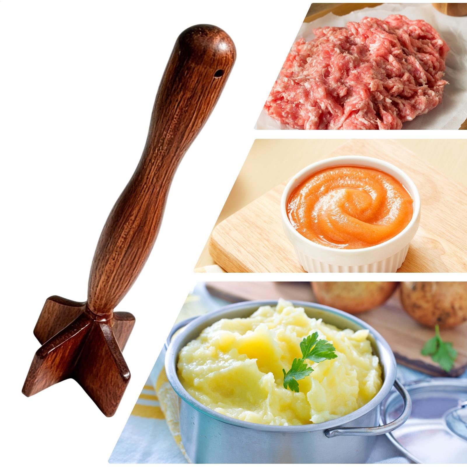 Wooden Meat Masher Wooden Meat - Meal Prep Potatoes recension och pris