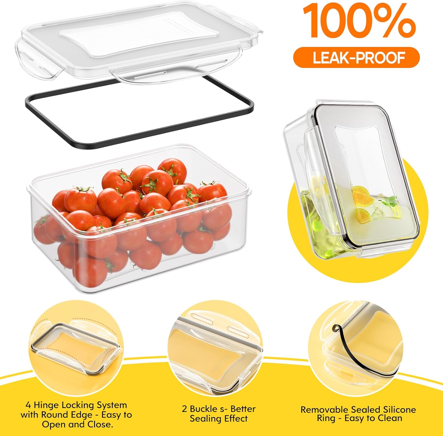 52 PCS Food Storage Containers - Meal Prep Usa recension och pris