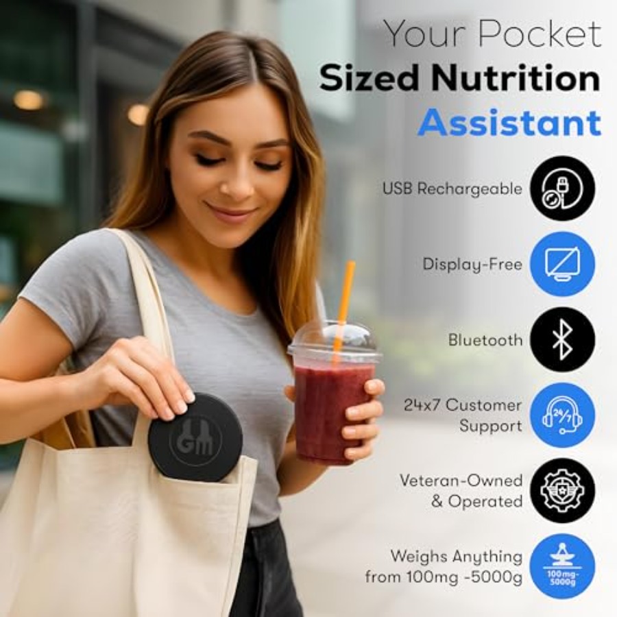 Portable Food Scale with Nutri - Meal Prep Weight Loss recension och pris