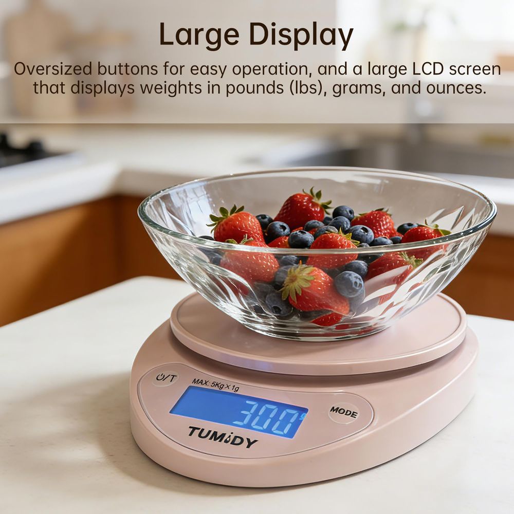 Compact Digital Kitchen Scale  - Meal Prep Weight Loss recension och pris