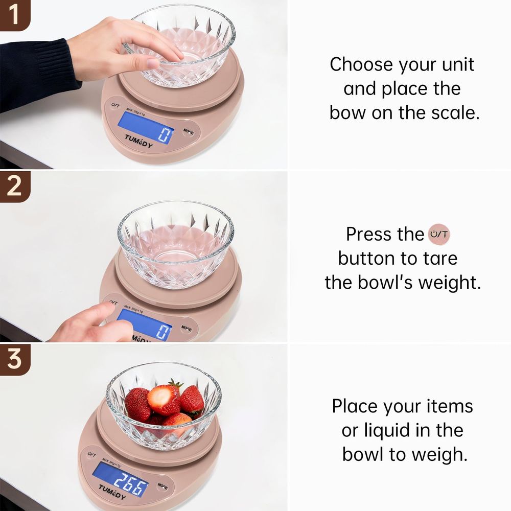 Compact Digital Kitchen Scale  - Meal Prep Weight Loss recension och pris