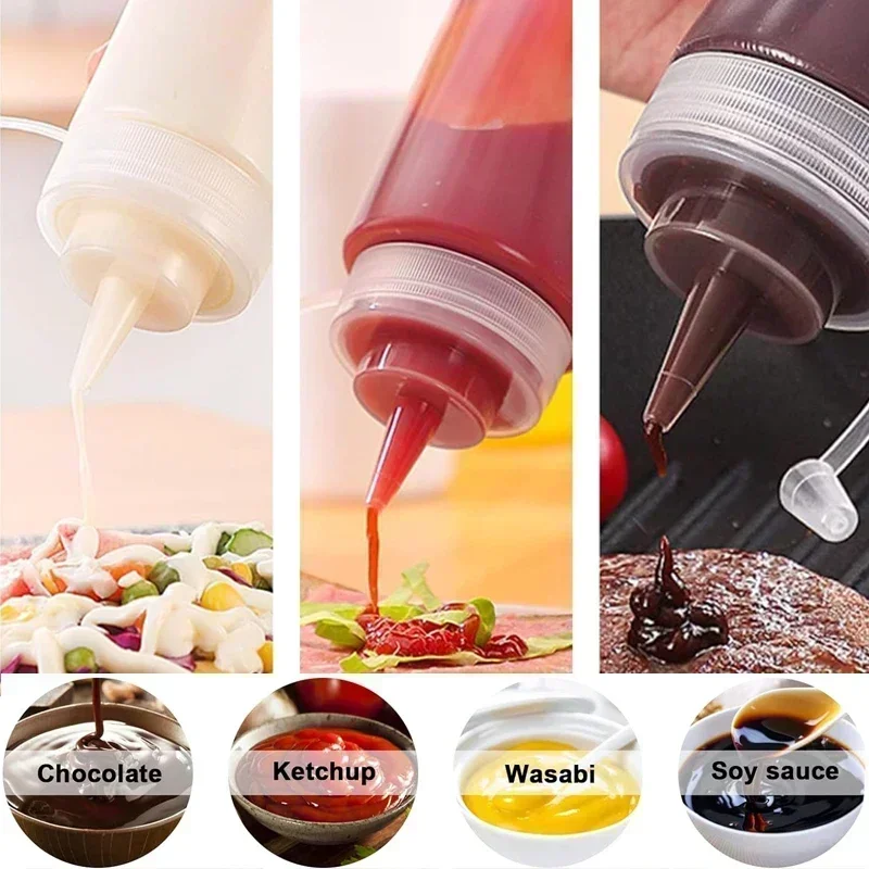 10Pcs 120ml-1000ml Empty Plast - Sauce Squeeze Bottle recension och pris