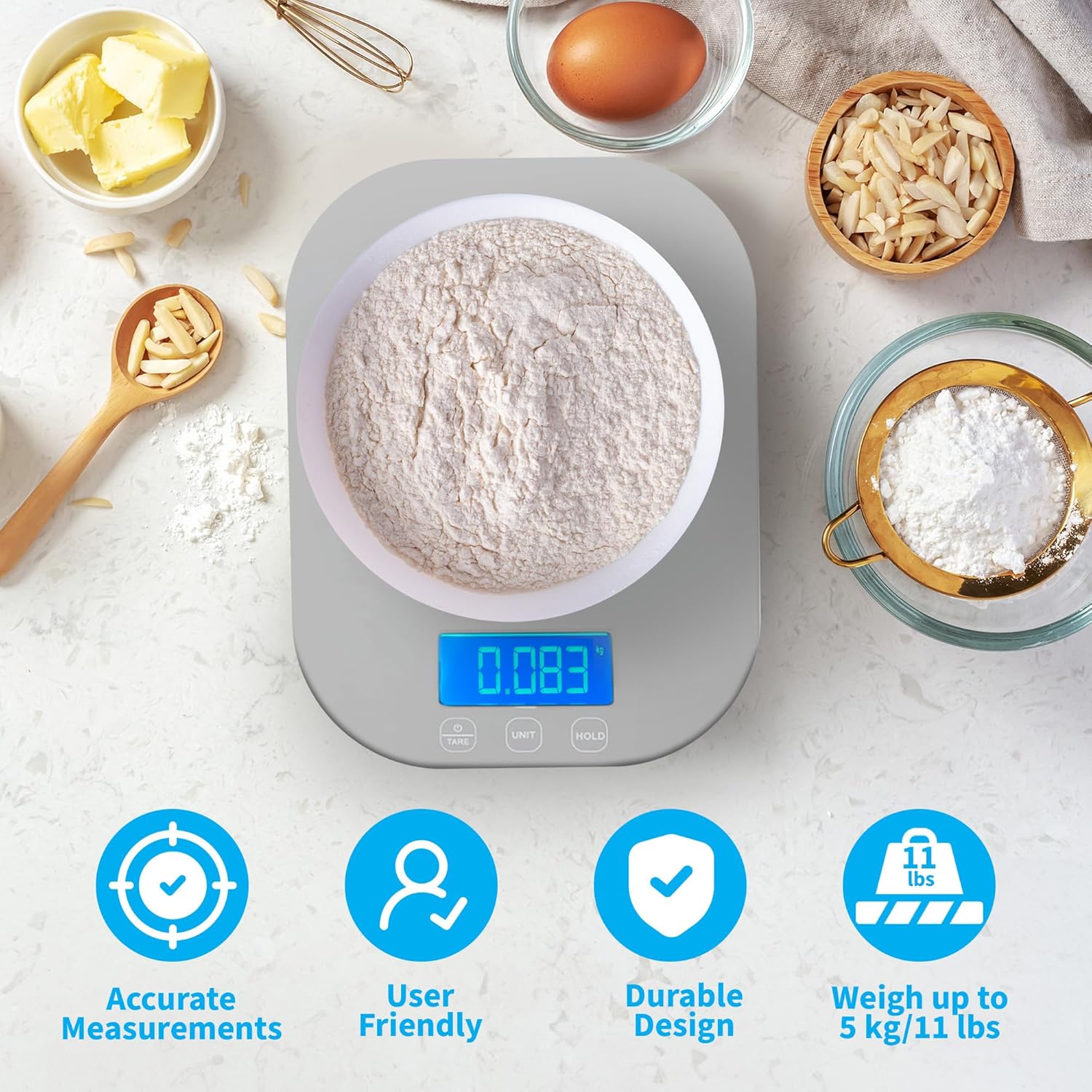 Digital Kitchen Scale for Cook - Meal Prep Weight Loss recension och pris