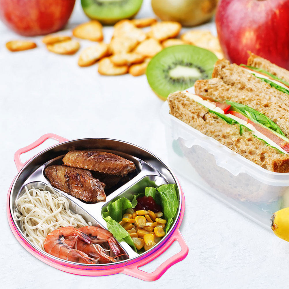 Compartment Food Plate Stainle - Meal Prep Weight Loss recension och pris