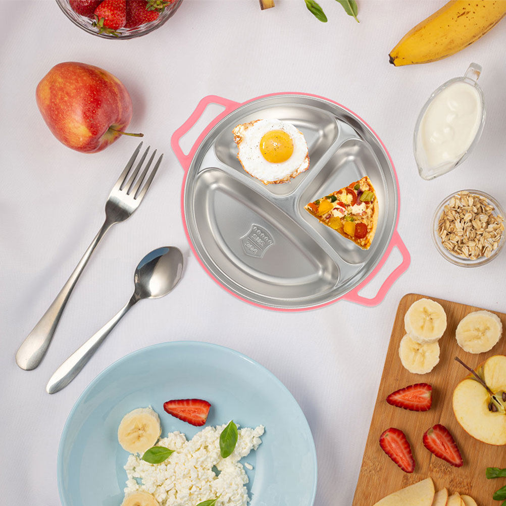 Compartment Food Plate Stainle - Meal Prep Weight Loss recension och pris