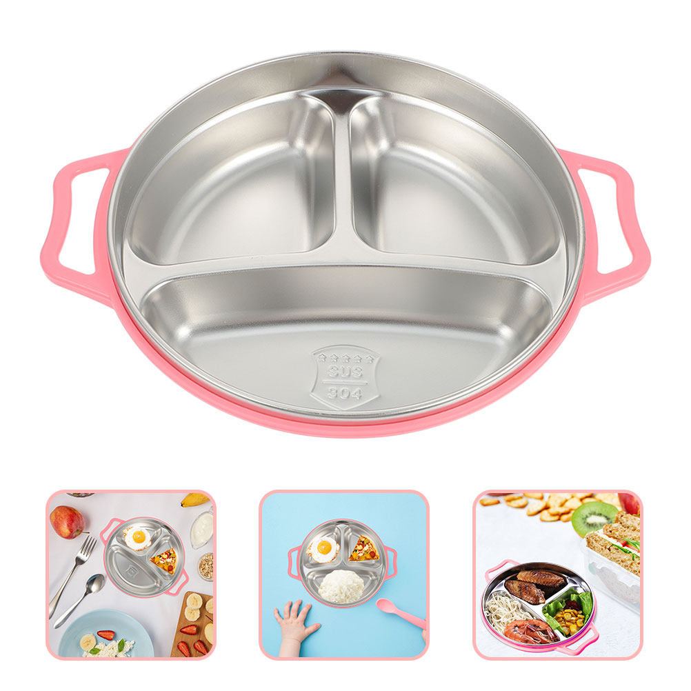 Compartment Food Plate Stainle - Meal Prep Weight Loss recension och pris