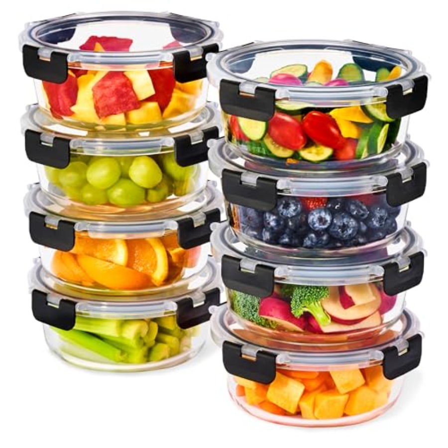 16pc Glass Meal Prep Container - Meal Prep Oven Safe Containers recension och pris