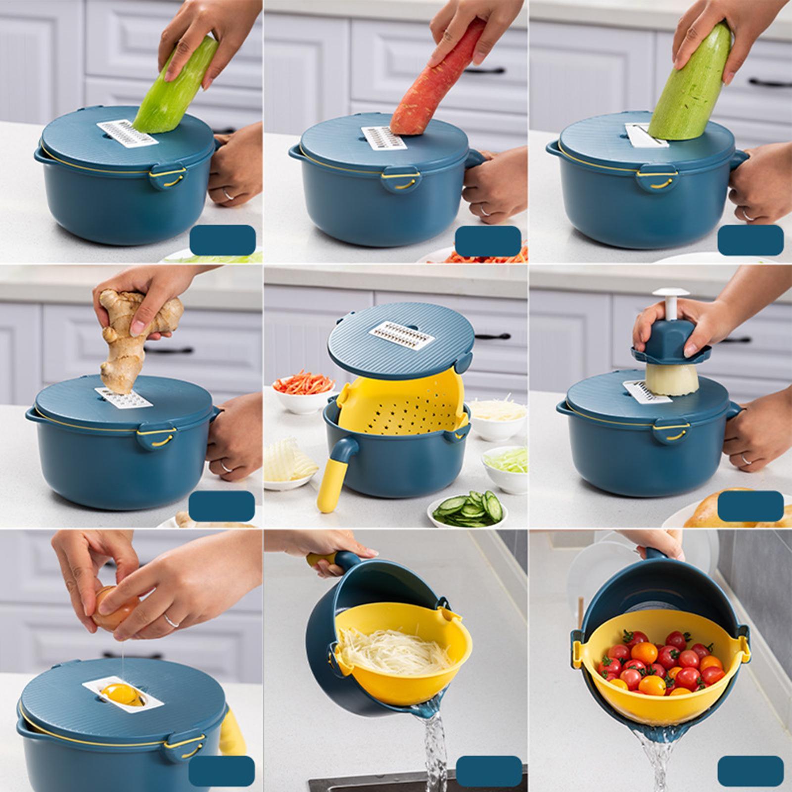 Veggie Slicer Kitchen Grater W - Meal Prep Potatoes recension och pris