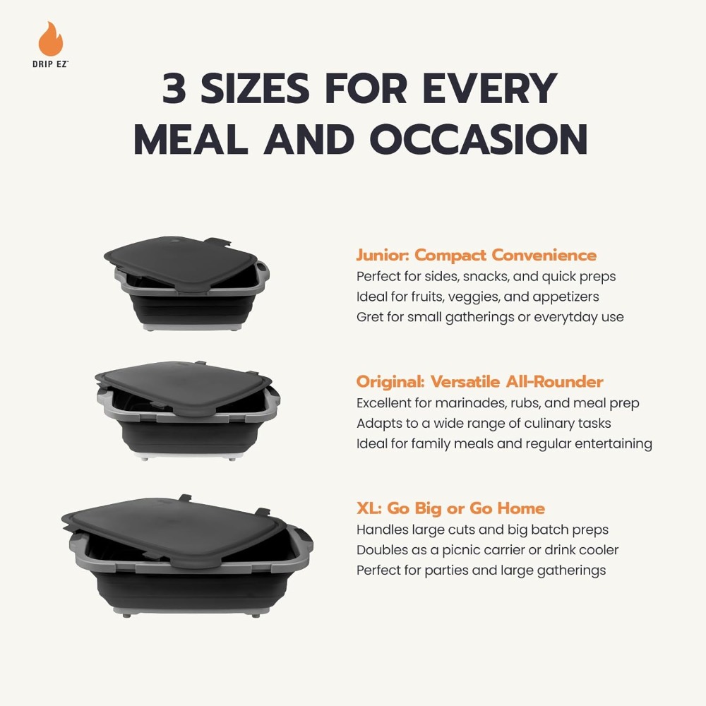 Collapsible BBQ Prep Tub XL -  - Meal Prep Usa recension och pris